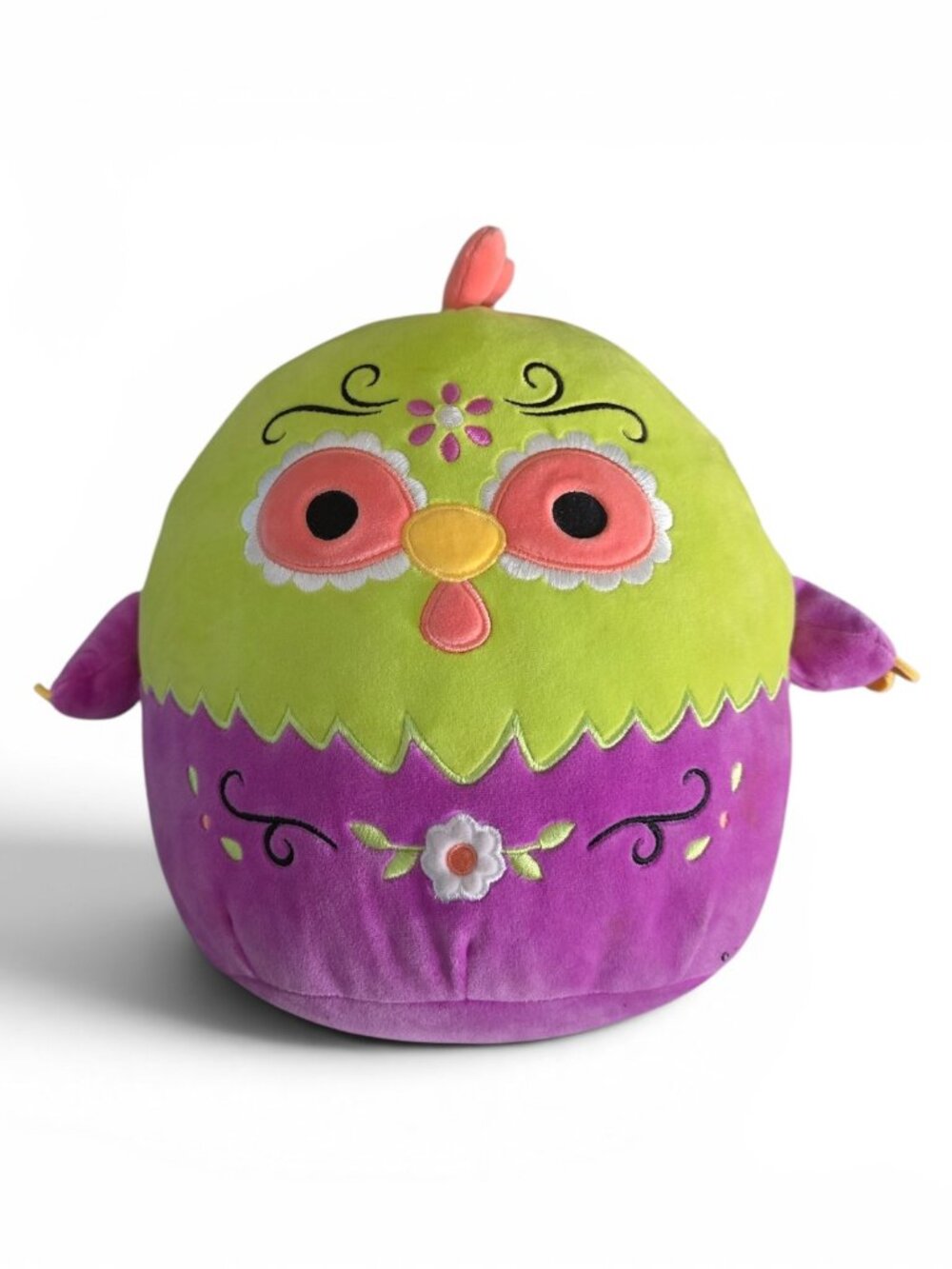 Squishmallows Amparo Chicken Plush 12" NWT Kellytoy Green Purple Stuffed Animal